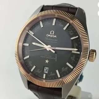 Omega Globemaster 130.23.41.22.06.001 41mm Yellow gold and Stainless steel Gray