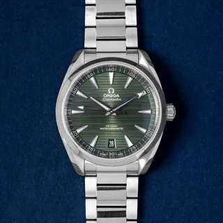 Omega Aqua Terra 220.10.41.21.10.001 41mm Stainless steel Green