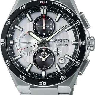 Seiko Chronograph SBXC153 43.3mm Titanium Silver