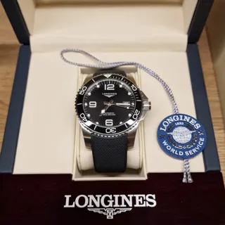 Longines HydroConquest L3.781.4.56.6 41mm Stainless steel Black