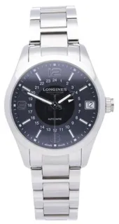 Longines Conquest Classic L2.799.4.56.6 42mm Stainless steel Black