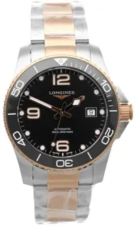 Longines HydroConquest L3.781.3.58.7 41mm Stainless steel Black