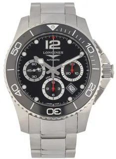 Longines HydroConquest L3.883.4 43mm Stainless steel Black