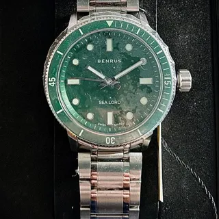 Benrus SL-SA-GR-SS 39.5mm Stainless steel Green