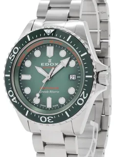 Edox 80801-3VM-VDN 49mm Stainless steel Green