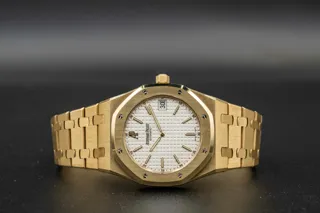 Audemars Piguet Royal Oak 15202BA.OO.0944BA.01 39mm Yellow gold Silver