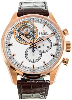 Zenith El Primero 18.2050.4035/01.c713 Rose gold Silver