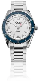 Alpina Alpiner AL-240S3NC6B 36.5mm Stainless steel Silver