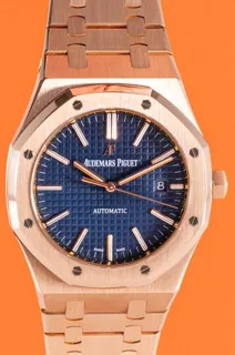 Audemars Piguet Royal Oak Selfwinding 15400OR.OO.1220OR.03 ( OAK  ) 41mm Rose gold Blue