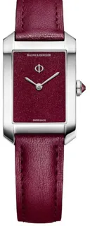 Baume & Mercier Hampton M0A10673 35mm Stainless steel Burgundy