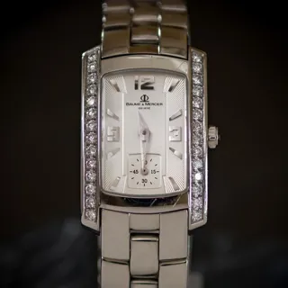 Baume & Mercier Hampton MV045063 22mm Stainless steel Silver