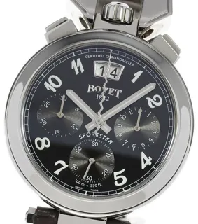 Bovet C803 40mm Stainless steel Black