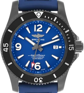 Breitling Superocean M17368 46mm DLC blue