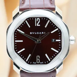 Bulgari Octo 102705 41mm Stainless steel Brown