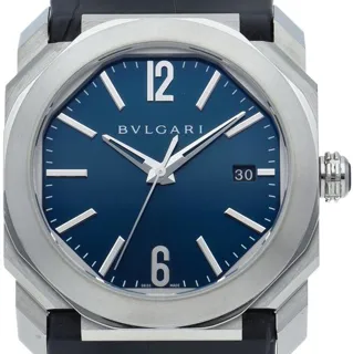 Bulgari Octo BGO38S/BGO38C3SLD 38mm Stainless steel Blue