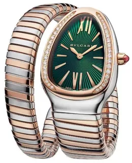 Bulgari Serpenti 102790 35mm Stainless steel Green