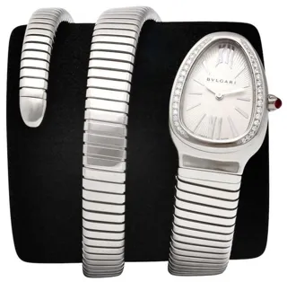 Bulgari Serpenti SP35S -- 2011 35mm Stainless steel White