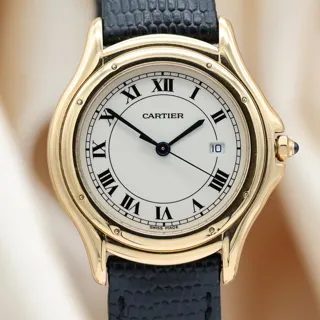 Cartier Cougar 116000R 33mm Yellow gold White