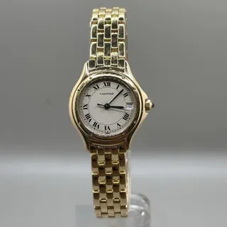 Cartier Cougar 887906 26mm Yellow gold White