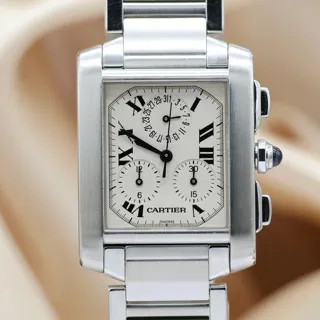 Cartier Cougar W51001Q3 28mm Stainless steel White