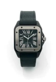 Cartier Santos 100 2656 Titanium and Stainless steel Black