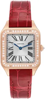 Cartier Santos Dumont WJSA0017 Rose gold Silver