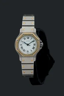 Cartier Santos Octogonale Yellow gold and Stainless steel White