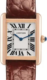 Cartier Tank Solo W5200004 Stainless steel and 18k rose gold Silver