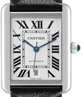 Cartier Tank W5200027 Stainless steel Silver