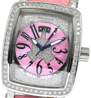 DeLaCour S..3517M 36mm Stainless steel Pink