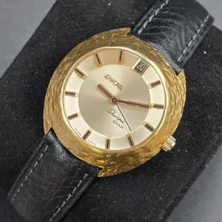 Enicar Sherpa 144-49-02 36mm Yellow gold Champagne