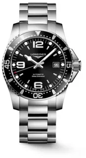 Longines HydroConquest L3.742.4.56.6 41mm Stainless steel Black