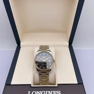 Longines Master Collection L2.518.5.57.7 36mm Yellow gold and Stainless steel Black