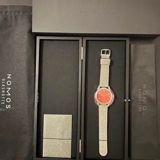 NOMOS Club Campus 716 36mm Stainless steel Red