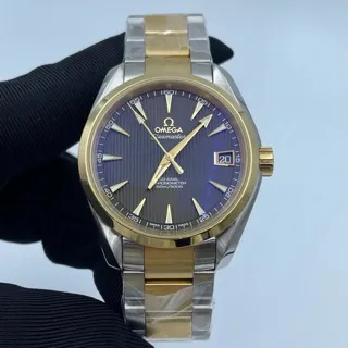 Omega Aqua Terra 231.20.39.21.06.002 38.5mm Yellow gold and Stainless steel Gray