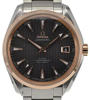 Omega Aqua Terra 231.20.42.21.06.002 42mm Stainless steel and Red gold Gray