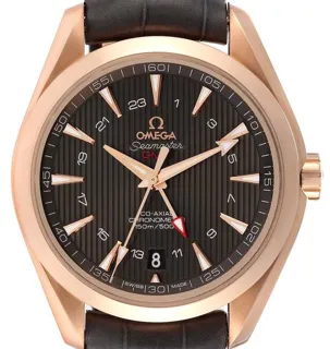 Omega Aqua Terra 231.53.43.22.06.002 43mm Red gold Gray