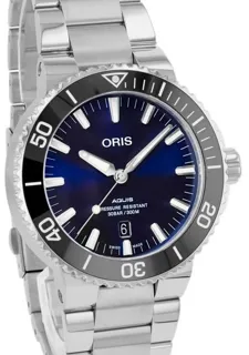 Oris Aquis 01 733 7730 4135-07 8 24 05PEB 43.5mm Stainless steel Blue