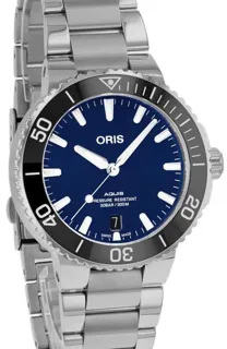 Oris Aquis 01 733 7732 4135-07 8 21 05PEB 39.5mm Stainless steel Blue