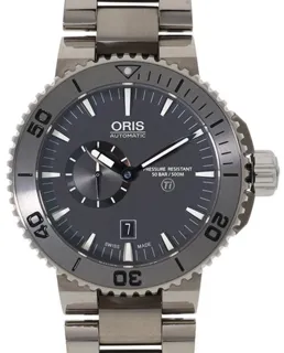 Oris Aquis Titan 743 7664 7253M 46mm Titan Gray