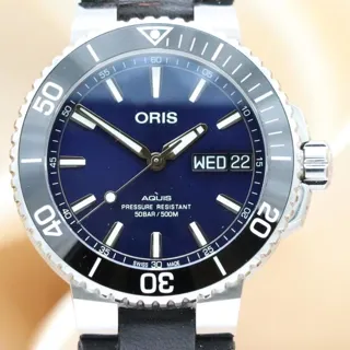 Oris Aquis 01.752.7733.4135 45.5mm Stainless steel Black