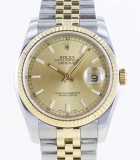 Rolex Datejust 116233-0151 Yellow gold and Stainless steel Champagne