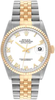 Rolex Datejust 36 16233 Stainless steel White