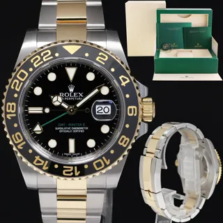 Rolex GMT-Master II 116713 40mm Two-Tone Yellow Gold$Stainless Steel Black