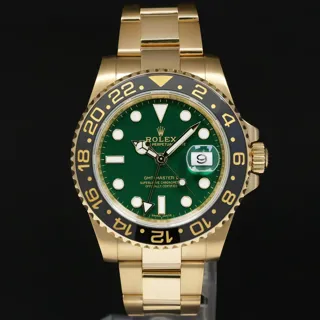 Rolex GMT-Master II 116718LN-0002 40mm Yellow gold Green