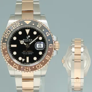 Rolex GMT-Master II 126711CHNR 40mm Everose Gold$Stainless Steel Black