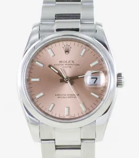 Rolex Oyster Perpetual Date 115200-0005 Stainless steel Pink