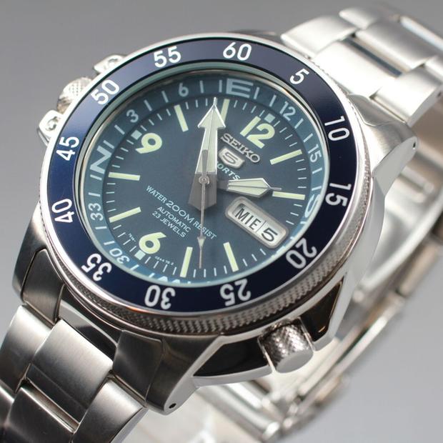 Seiko 5 Sports 7S36-01E0 Stainless steel Blue Japan | Dealer