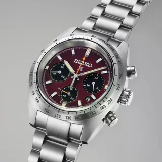 Seiko Prospex Solar SSC953P1 39mm Steel Bordeaux