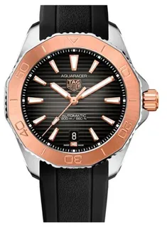 TAG Heuer Aquaracer WBP2151.FT6199 40mm Yellow gold and Stainless steel Black